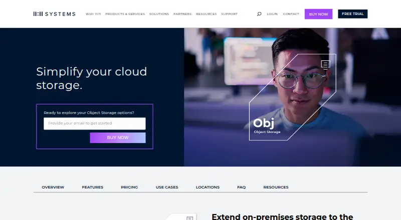 11:11 Cloud Object Storage screenshot