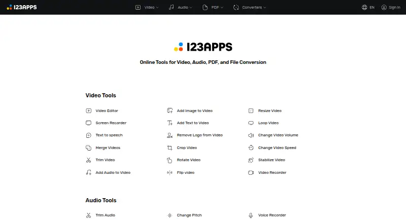 123apps screenshot