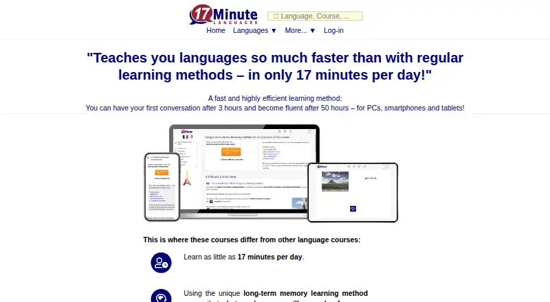 17 Minute Languages screenshot
