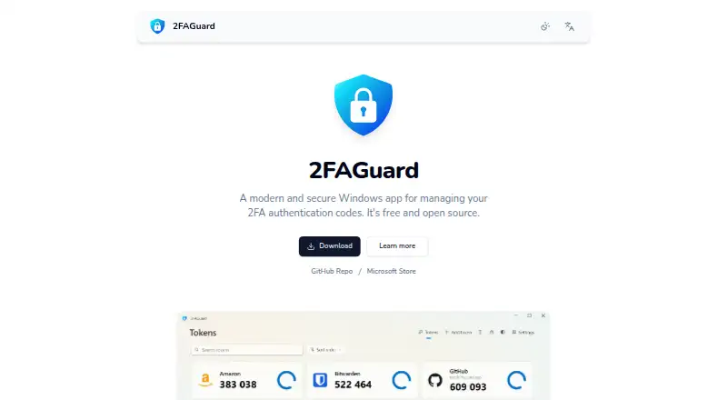 2FAGuard screenshot