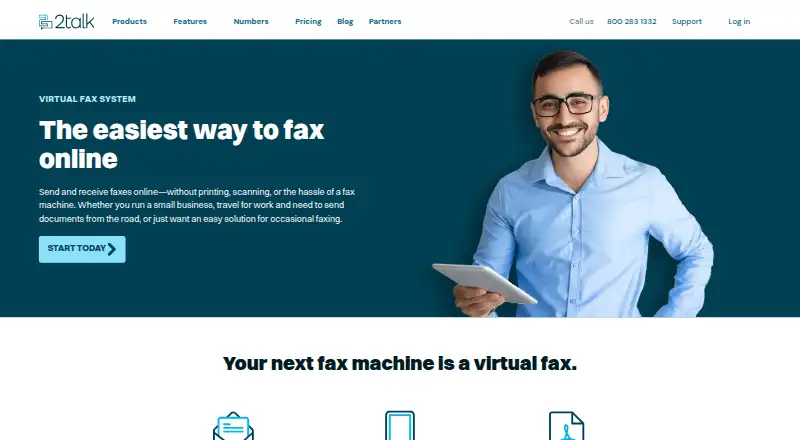 2talk vFax screenshot