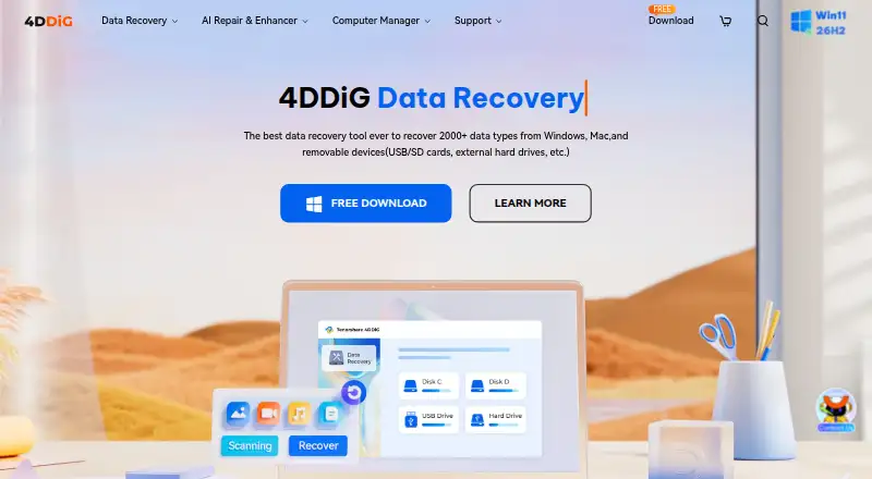 Tenorshare 4DDiG Data Recovery screenshot
