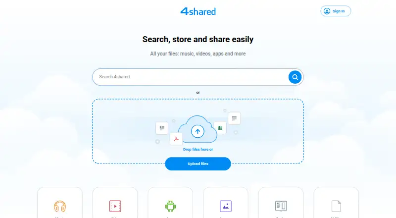 4shared screenshot