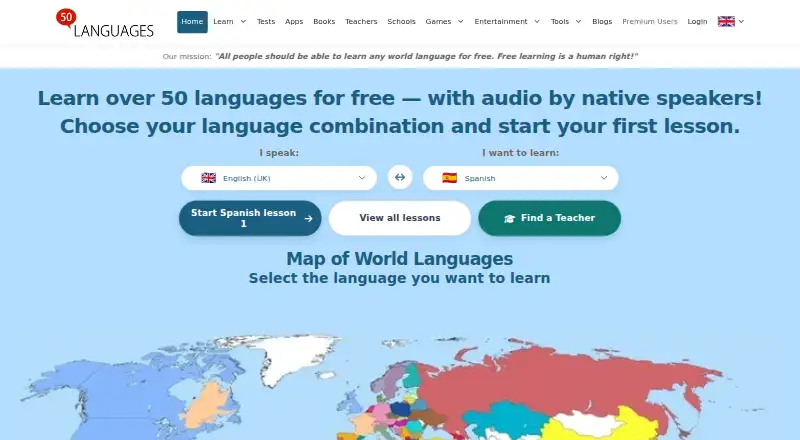 50LANGUAGES screenshot