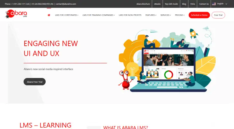 Abara LMS screenshot