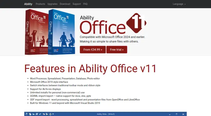 Ability Office screenshot