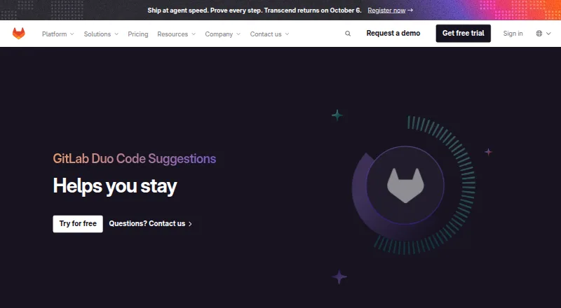 GitLab Duo Code Suggestions screenshot