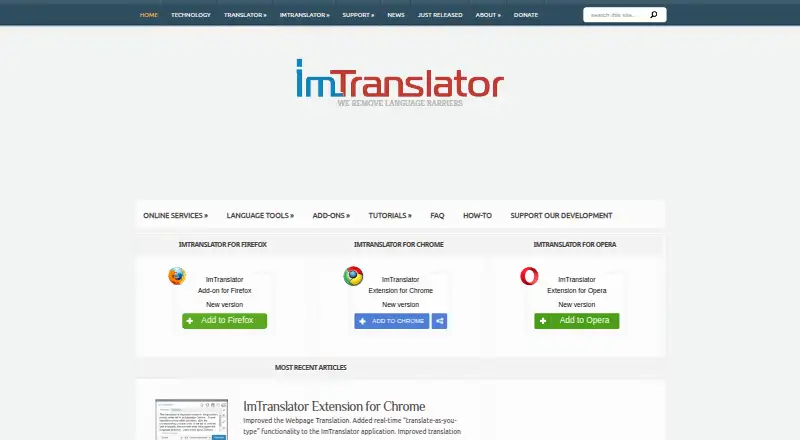 ImTranslator screenshot