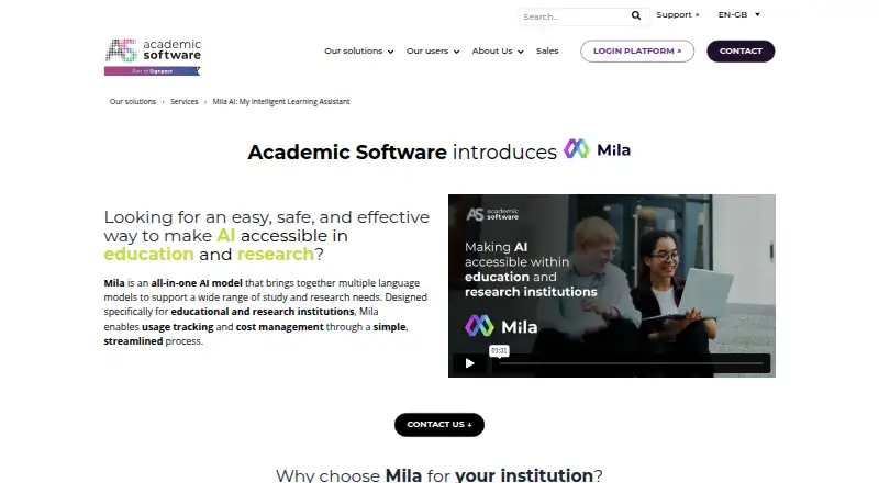 Mila screenshot