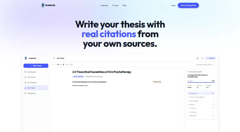 Academly screenshot