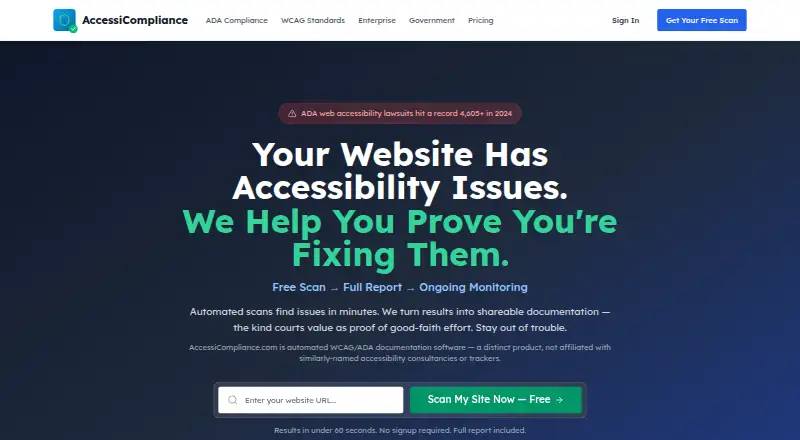 AccessiCompliance screenshot