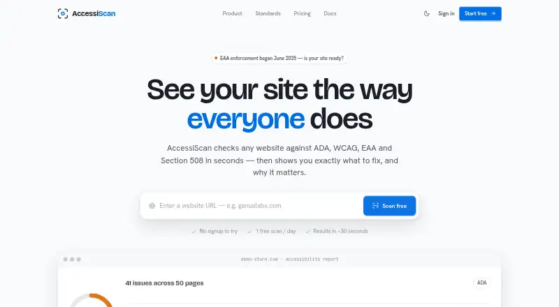 AccessiScan screenshot