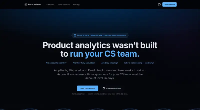 AccountLens screenshot