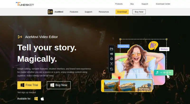 TunesKit AceMovi screenshot
