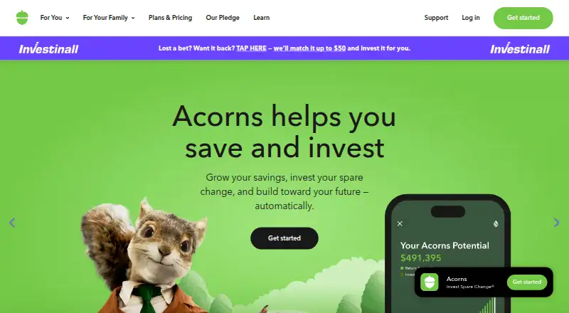 Acorns screenshot