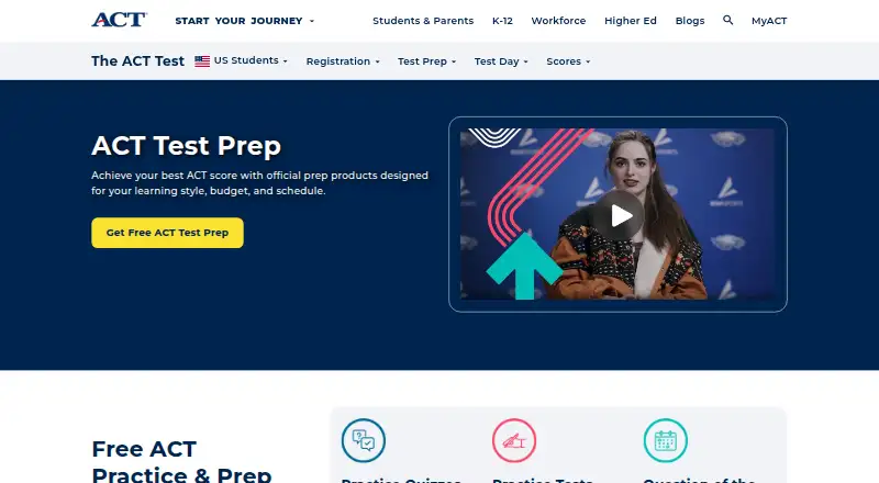 ACT Test Preparation screenshot
