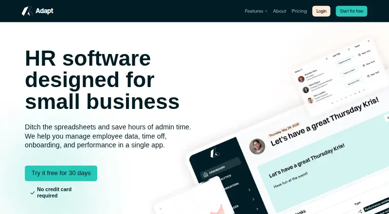 Adapt HR screenshot