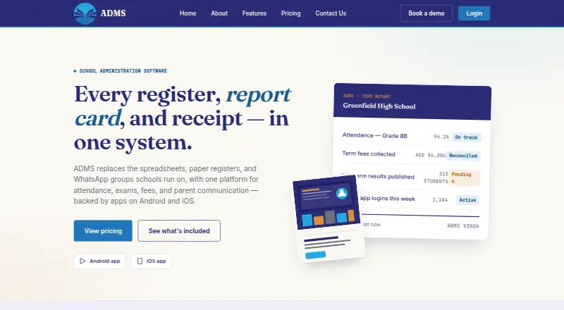 ADMS screenshot