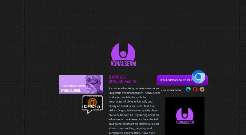 AdNauseam screenshot