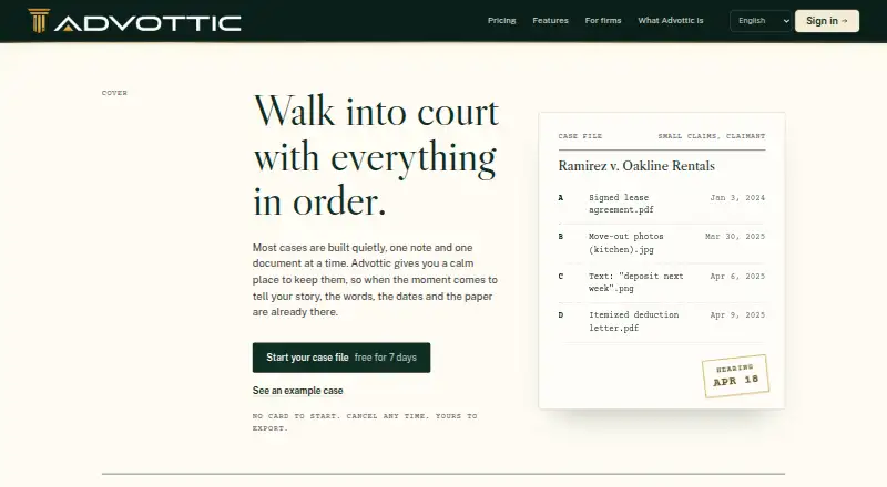 Advottic screenshot