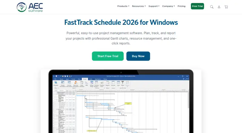 FastTrack Schedule screenshot