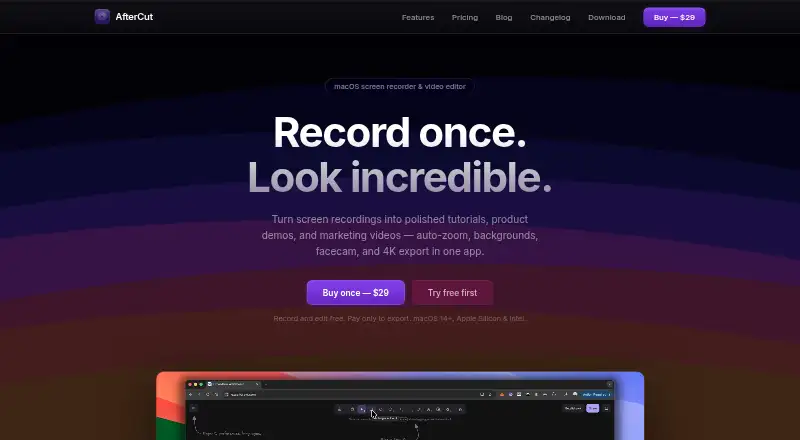 AfterCut screenshot