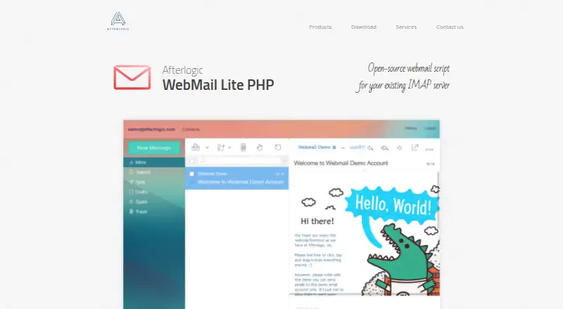Afterlogic WebMail Lite PHP screenshot