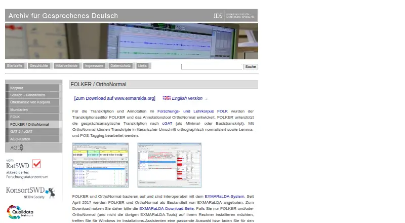 FOLKER screenshot