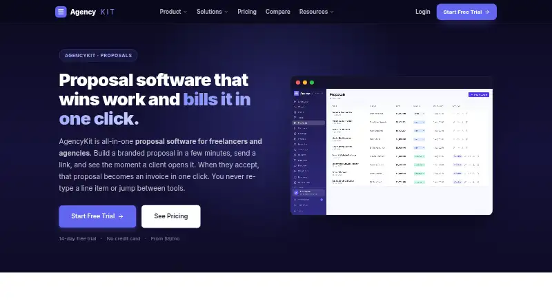 AgencyKit Proposals screenshot