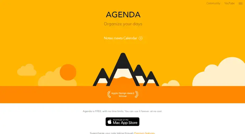 Agenda screenshot