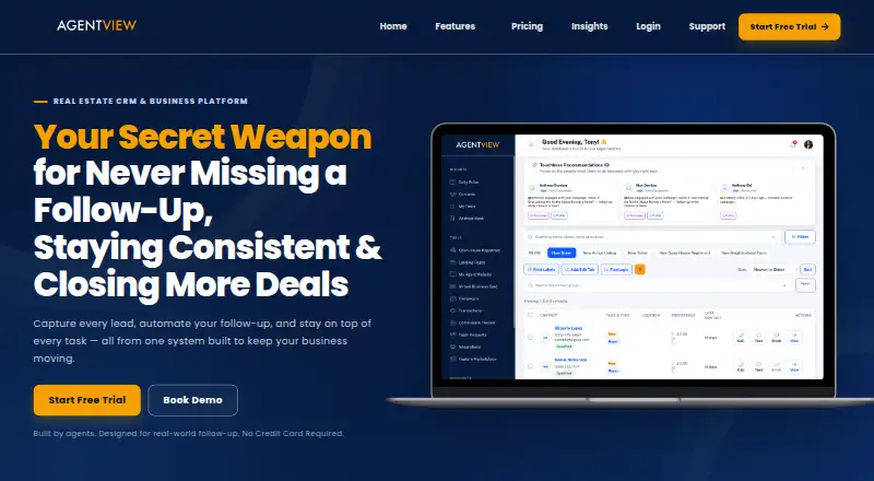 AgentVIEW screenshot