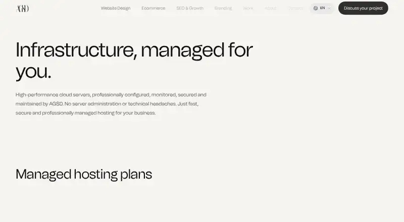 AGSD Managed Hosting screenshot