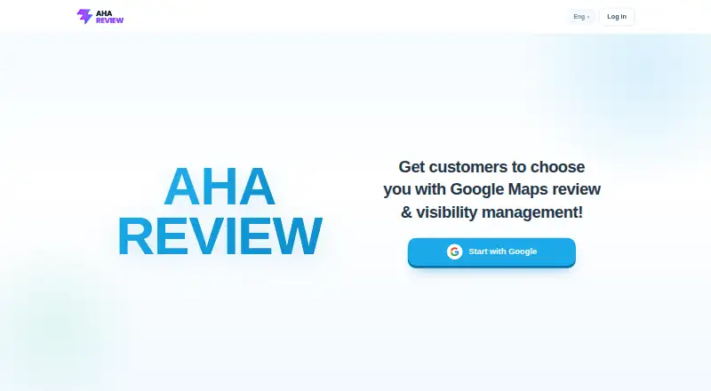 AHA Review screenshot