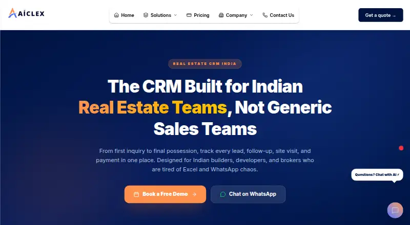 AICLEX Real Estate CRM screenshot