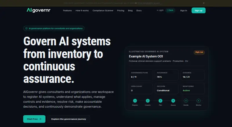 AIGovernr screenshot