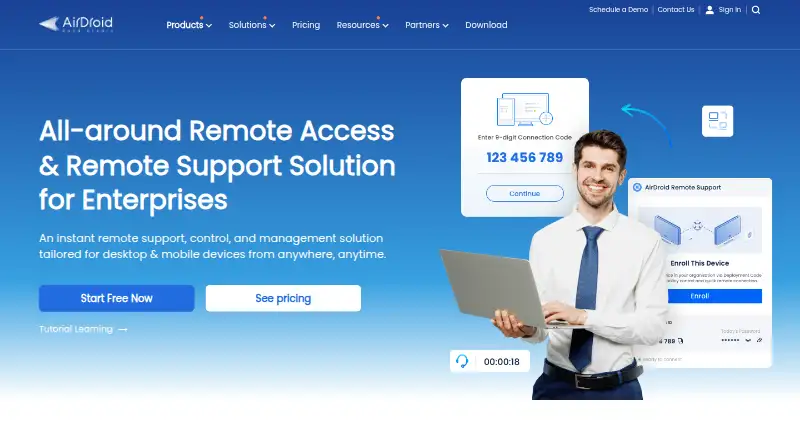 AirDroid Remote Support screenshot