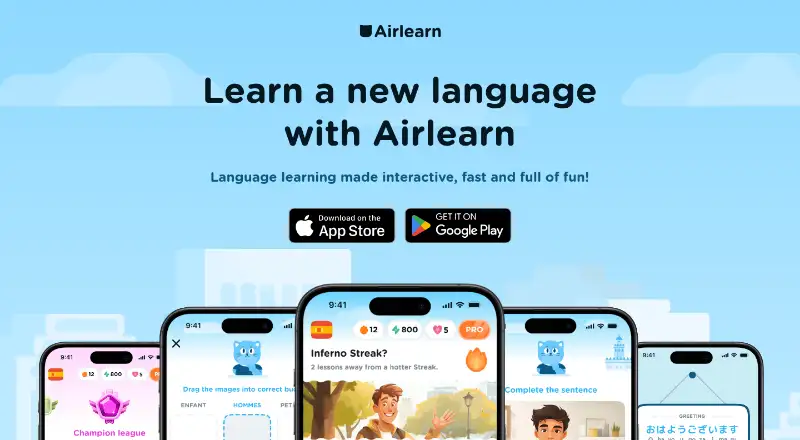 Airlearn screenshot