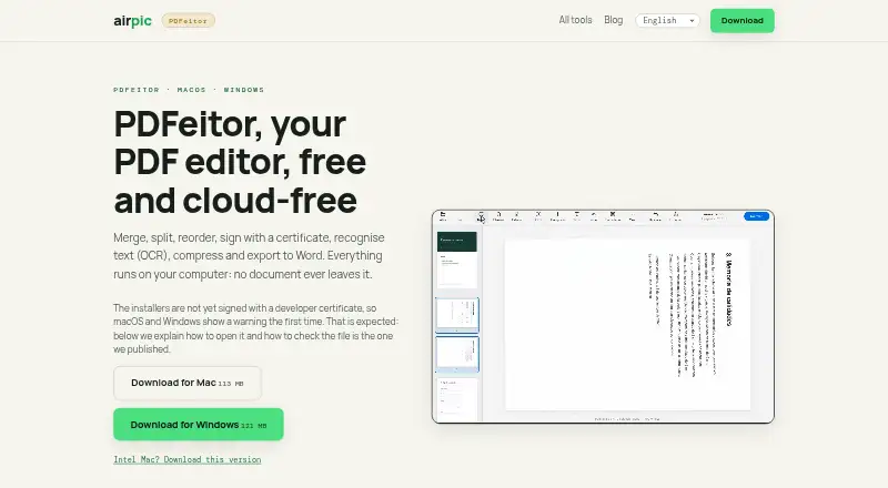 PDFeitor screenshot