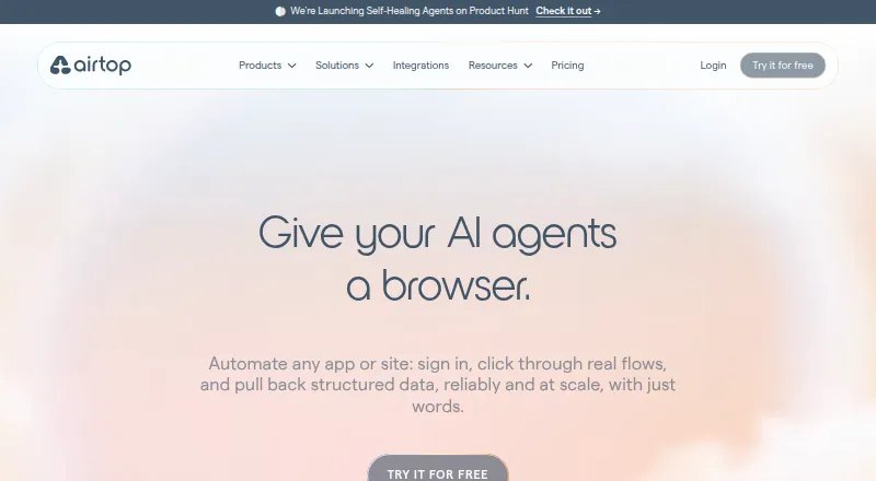 Airtop screenshot