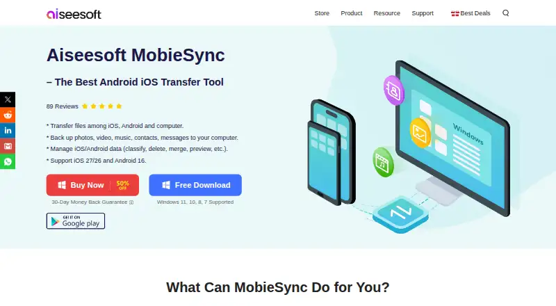 Aiseesoft MobieSync screenshot