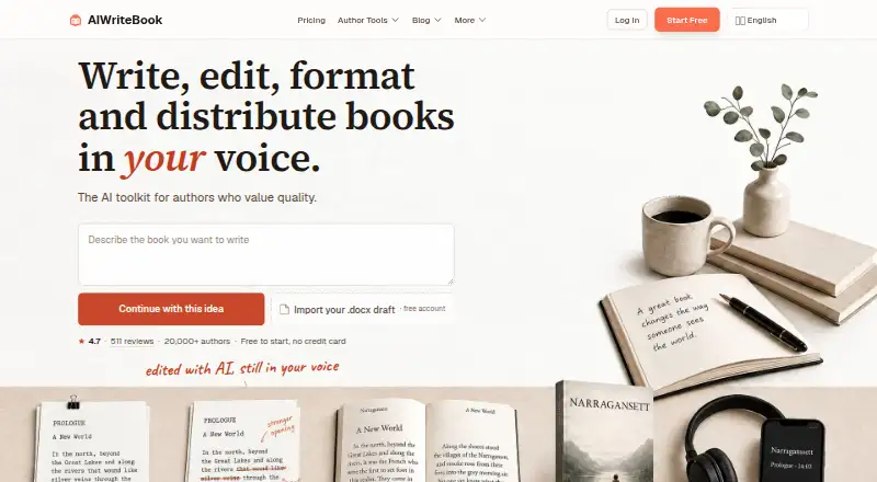 AIWriteBook Audiobook Studio screenshot
