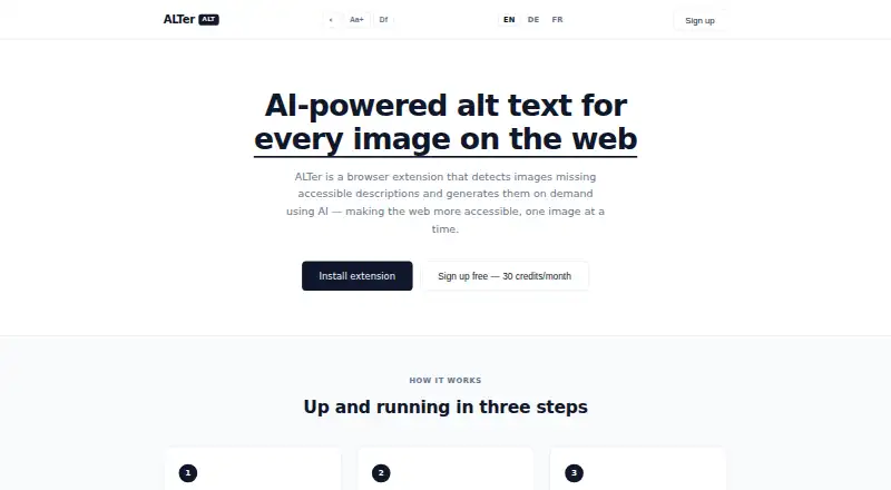 ALTer screenshot