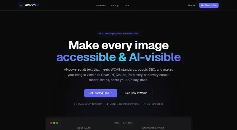 AltTextAPI screenshot