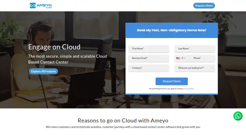 Ameyo Engage screenshot