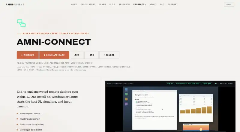 Amni-Connect screenshot