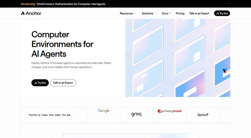 Anchor Browser screenshot