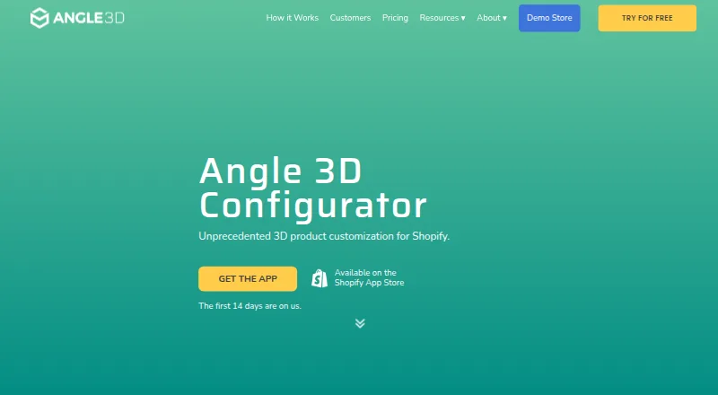 Angle 3D Configurator screenshot