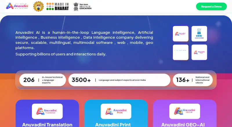 Anuvadini AI screenshot