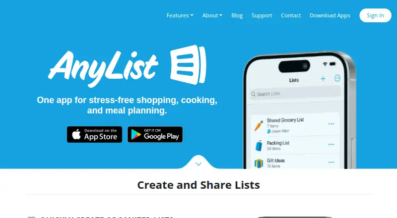 AnyList screenshot