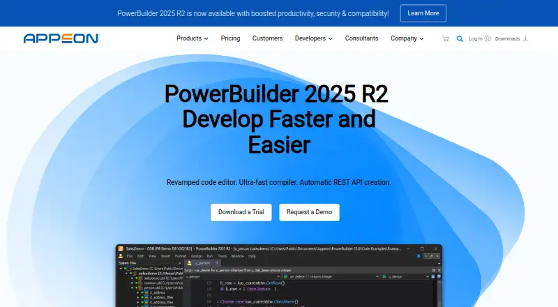 PowerBuilder screenshot